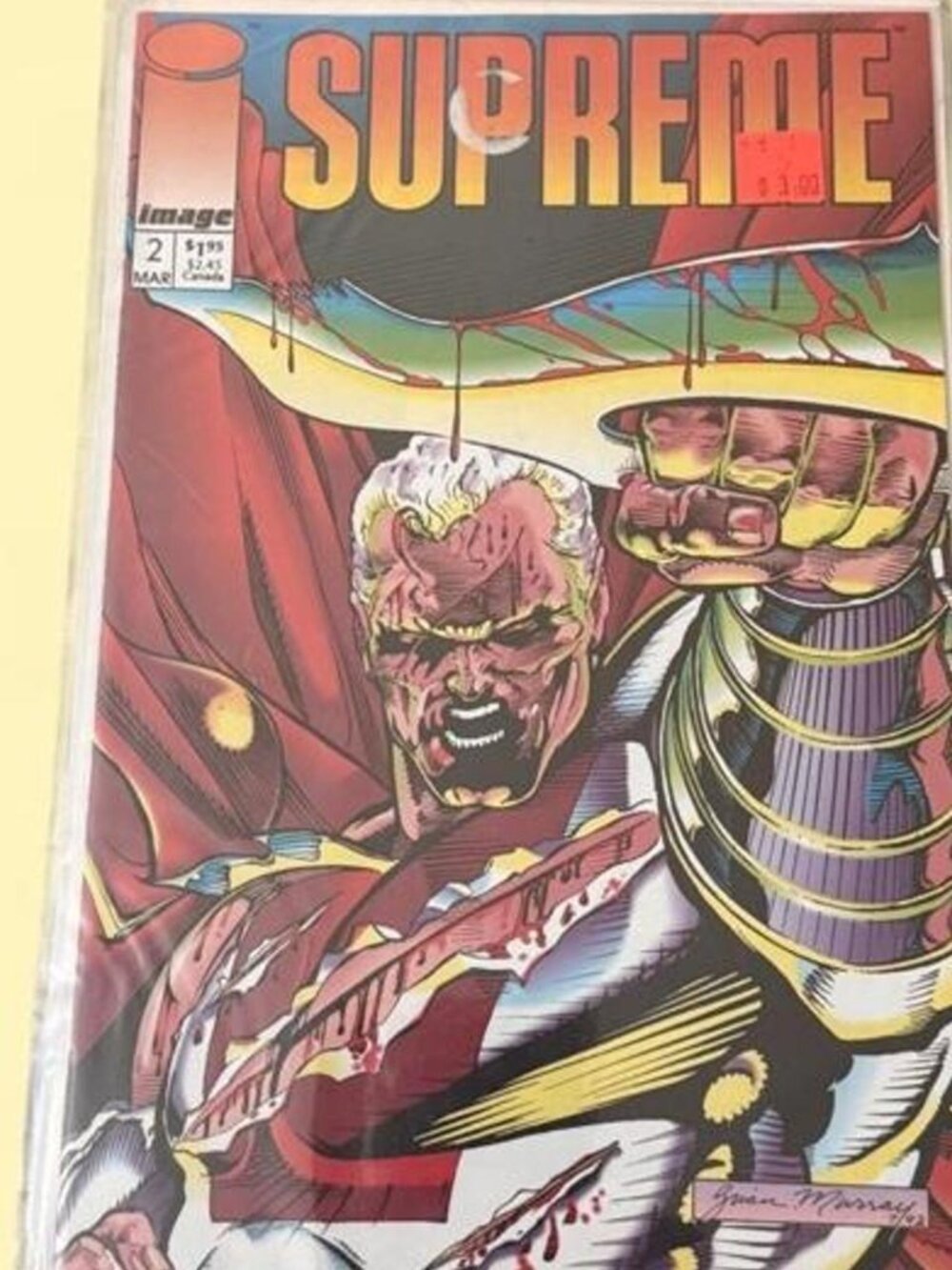 Supreme #2 Image Comics 1993 Rob Liefeld Bagged and Boarded